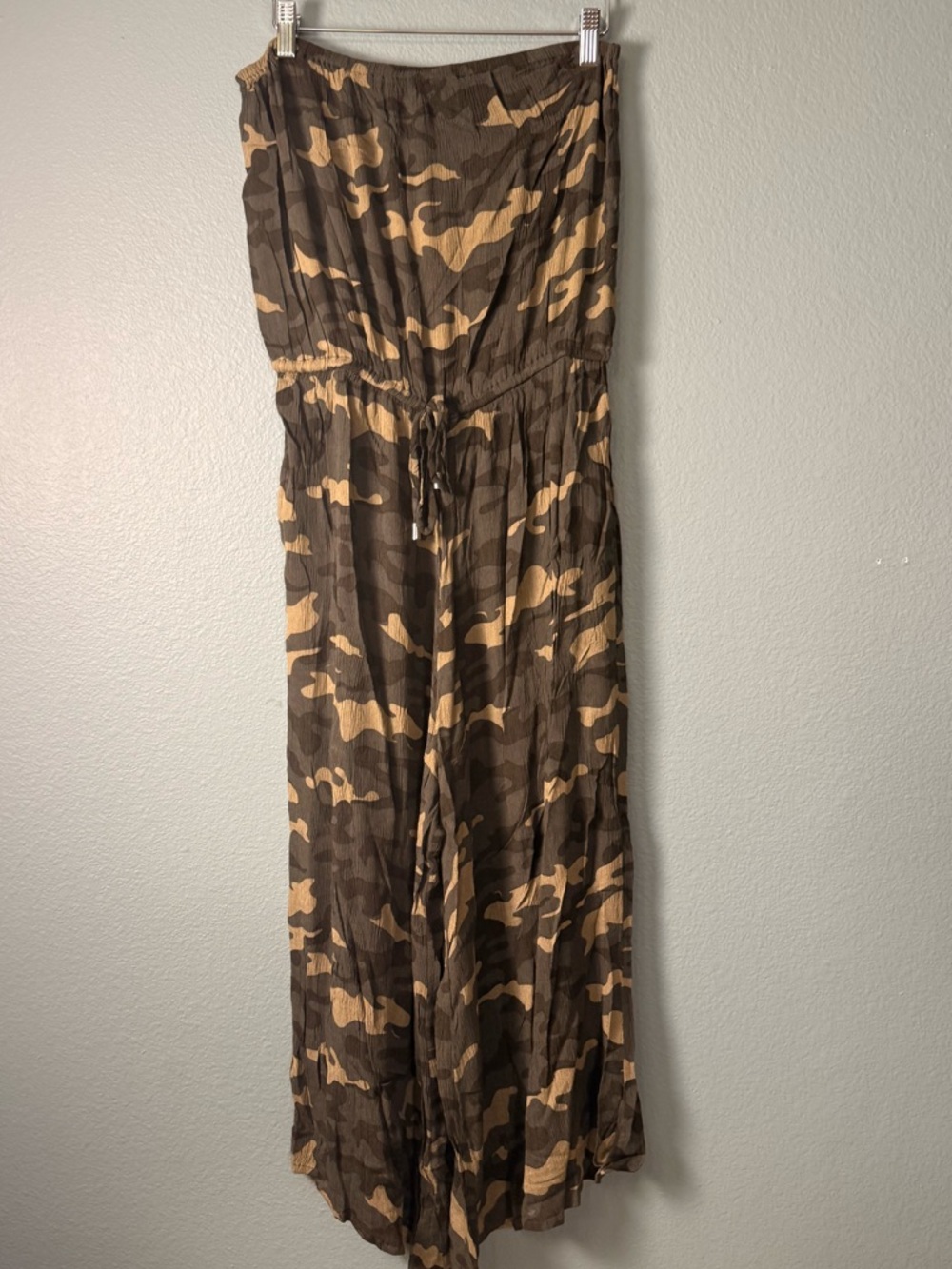 Elan Strapless Strapless Cover-Up/Jumpsuit in Camo - Picture 2 of 10